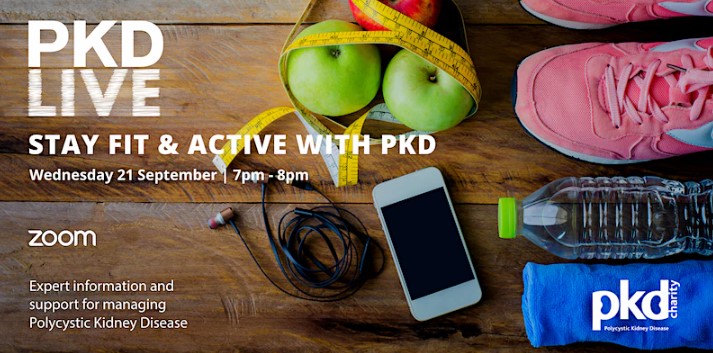 Stay Fit and Active with PKD event flyer